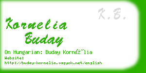 kornelia buday business card